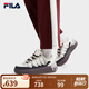 FILA 斐樂(lè)官方女鞋CARROT摩登板鞋2024秋季新款蘿卜鞋休閑增高厚底鞋 初雪白/黑-PB 36
