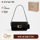 蔻馳（COACH）【品牌直供】女士ZOE手提單肩包腋下包牛皮革 黑色 七夕禮物