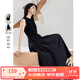 梵希蔓黑色法式優(yōu)雅超好看連衣裙女2025年春夏季裝百搭顯瘦小黑裙 M5685 黑色 L