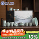 蘇氏陶瓷（SUSHI CERAMICS）汝窯功夫茶具側(cè)把泡茶壺三才蓋碗茶杯茶洗六君子大套組禮盒裝