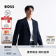 BOSS博斯【機能通勤】 男士2025年夏季新款彈力面料修身版西裝 404-深藍色 M (48A)