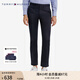 TOMMY HILFIGER【光澤厚實(shí)】男裝經(jīng)典繡標(biāo)商務(wù)直筒西褲微彈長褲休閑褲27519 藏青色DW5 -直筒版-色丁-正常拍 30 (2.3尺)