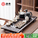 唐豐功夫茶具套裝家用客廳黑檀實(shí)木茶盤(pán)整套辦公會(huì )客全自動(dòng)燒水茶臺