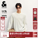 杰克·瓊斯（JACK&JONES）男裝25年秋冬季毛衣男士潮流圓領(lǐng)針織衫可機洗套頭打底衫羊毛衫 奶白A42 M 175