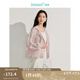 茵曼（INMAN）薄款連帽抽繩2025夏季女裝新款寬松長袖空調(diào)衫短外套 淺粉色 M