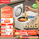 摩飛電器（Morphyrichards）雙膽電飯煲電飯鍋 家用3-4人多功能2+2L雙膽雙控電壓力鍋煮飯微壓低糖煲湯鍋MR8501白
