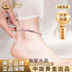 中國黃金（CHINA GOLD）純銀上岸紫水晶腳鏈女2025新款輕奢生日禮物送女友老婆教師節禮物 925銀上岸紫水晶腳鏈-品牌禮盒