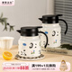 摩登主婦mototo熊貓保溫壺帶茶隔家用大容量熱水壺卡通保溫瓶燜茶壺送禮 mototo茶隔保溫壺-小河邊 0.8L