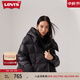 Levi's李維斯冬季女士保暖寬松簡約休閑時(shí)尚顯瘦排骨羽絨服外套 黑色 L