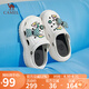 駱駝（CAMEL）洞洞鞋女時(shí)髦DIY原創(chuàng)鞋花松糕厚底涼拖鞋 L24M071642 白色 36/37 