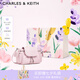 CHARLES&KEITH25秋新品油蠟皮菱格腋下雙肩包機(jī)車包七夕禮物CK2-60782702 Cotton Candy Pink棉花糖粉 S