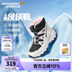 Skechers斯凱奇兒童絨絨靴雪地靴保暖男童棉鞋防寒加絨高幫女童靴660092L 女童/白色/黑色/粉紅色/WBPK 36