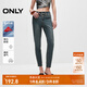 ONLY秋季萊卡簡(jiǎn)約高腰小腳褲九分褲牛仔褲女|124349005 J34 390洗水牛仔藍 XS (155) 60A