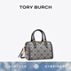 Tory Burch湯麗柏琦【七夕禮物】T MONOGRAM 迷你提花波士頓斜挎酒桶包82939 Tory 海軍藍(lán)  405