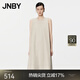 JNBY/江南布衣春夏連衣裙棉府綢浪漫氣質(zhì)褶皺A型無(wú)袖小黑裙5O6G13240 261/灰卡其 S