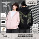 BOY LONDON【燦若繁星】秋情侶外套重工連帽開(kāi)衫衛衣N06904 黑色七彩翅膀 S