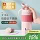 cica帶吸管保溫杯女士高顏值成人孕產(chǎn)婦專(zhuān)用躺著(zhù)喝水316不銹鋼水杯子 【送貼紙】粉色 650ml