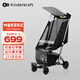 KinderKraft KK口袋推車可坐可躺遛娃神器嬰兒禮物輕便折疊高景觀溜娃車灰