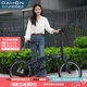 大行（DAHON）P10折疊自行車20英寸10速鋁合金成人通勤V剎 PAA003 珠光深藍(lán)
