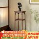 泉尚居(SHANGJU) 宋氏美學(xué)全實(shí)木花架 北美黑胡桃木花幾香幾茶室花盆架 北美黑胡桃木花架