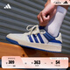 adidas ENTRAP美式校園風(fēng)運(yùn)動(dòng)板鞋少年感復(fù)古籃球鞋男女阿迪達(dá)斯 白/藍(lán)   42