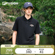 FILA FUSION斐樂(lè )潮牌男子針織短袖POLO衫2025夏休閑寬松上衣