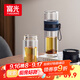 富光雙層玻璃杯 泡茶杯茶水分離杯子 高硼硅玻璃水杯商務(wù)男女士290ML