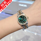 【二手99新】勞力士（ROLEX）女表69173日志系列 自動(dòng)機械18K黃金刻度后盤(pán)后鑲鉆腕表 【26mm】祖母綠盤(pán)大鉆-外圈后鑲鉆