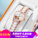 格瑪仕（gemax）女士手表女表機械表名牌手表女款女生十大防水品牌腕表國表名表 心心相印玫瑰金（手表+手鐲+項鏈+真皮表帶）