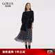 歌莉婭連衣裙套裝女2025新款早秋流行巨好看一整套穿搭1E8RAB460 27C黑灰格 M