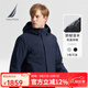 諾帝卡（NAUTICA）【單件直降】男裝秋冬新防輕濺水保暖抗菌三合一羽絨服男JO4318 藏青4NV M
