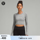 lululemon丨Swiftly Tech 女士運動短款長袖 T 恤 2.0 LW3GH4S 石板灰/白 M /8