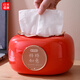 日禾盛唐輕奢紙巾盒家用高檔客廳餐桌創(chuàng  )意中古風(fēng)桌面收納彈簧抽紙盒高級感 鍍金款-柿子橙【3款貼紙/自動(dòng)升降】