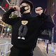 皮爾卡丹（pierre cardin）針織保暖衛衣潮流刺繡小熊圓領(lǐng)套頭毛衣男時(shí)尚潮牌新款男士?jì)却?黑色 XL