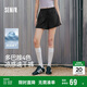 森馬（Semir）休閑褲女涼感寬松顯瘦夏季2025吸濕速干開(kāi)叉質(zhì)感短褲109325125001