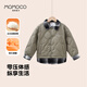 瑪米瑪卡（MOMOCO）童裝男童外套2025冬款中大童潮流時(shí)尚外套 綠色 130