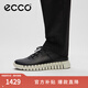 愛步（ECCO）休閑鞋 跑鞋運(yùn)動(dòng)鞋男士男鞋復(fù)古時(shí)尚風(fēng)琴鞋老爹鞋牛皮 靈動(dòng)525204 黑色52520451052 41