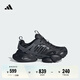 adidas FOS系列輕機甲鞋-賽博XLG RUNNER DELUXE厚底跑鞋阿迪達斯   黑/亮金屬鐵灰   41