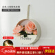 監控攝像頭遮擋家用裝飾品墻體庭院墻面擺件仿真綠植創(chuàng  )意掛墻 白色-2束粉色玫瑰 送魔力貼+螢火燈