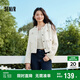 森馬外套女短款墊肩流蘇優(yōu)雅春秋小香風(fēng)修身粗花呢109524108010