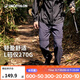 迪卡儂男士戶外登山戶外徒步輕薄可拆卸運動登山褲長褲MH100-2025年新 硯青色 44