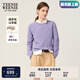 Teenie Weenie小熊卡通毛衣女2025冬季新款女毛衫 紫色 M