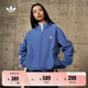 adidas經(jīng)典三條紋運動連帽夾克外套男女春季新款阿迪達(dá)斯三葉草 深藍(lán)   L