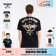 BOY LONDON【榮耀使者】短袖男女秋季燙金麥穗老鷹黑色T恤N01906 黑色 L
