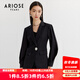 艾諾絲雅詩(shī)商場(chǎng)同款春秋新款小西裝職業(yè)裝OL風(fēng)小西服休閑外套10211313 黑色 M