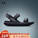 安德瑪（Under Armour）男子夏季戶外運(yùn)動(dòng)休閑輕便米其林厚胎耐磨44、45大碼涼鞋3026937 3026937-001 42.5