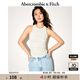 ABERCROMBIE & FITCH【熱銷背心】女裝25夏季經(jīng)典小麋鹿百搭歐若風(fēng)背心KI139-5275 淺灰色 M (165/96A)