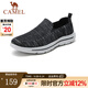 駱駝（CAMEL）男鞋春夏季輕盈回彈透氣舒適日常干爽休閑耐磨網(wǎng)布鞋 黑灰 42