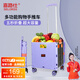 喜路仕箱體購(gòu)物車買菜小推車折疊手推車?yán)先耸掷囆⊥宪?紫色BY06-W
