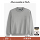 ABERCROMBIE & FITCH男裝24春秋款美式復古時(shí)尚小麋鹿抓絨重磅長(cháng)袖衛衣KI122-4274 灰色 XS (170/84A)